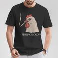 Fried Chicken 420 Smoking Marijuana Stoner Weed Meme T-Shirt Unique Gifts