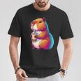 Capybara Bubble Tea Animal Lover Rodent T-Shirt Lustige Geschenke