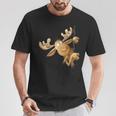 With Cartoon I Elk Wild Animal Motif T-Shirt Lustige Geschenke