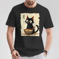 Cat Ramen Graphic Japanese Kawaii Anime Cat T-Shirt Personalized Gifts