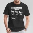 Dog Holder Doberman Dog Tricks S T-Shirt Lustige Geschenke