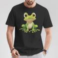 Frog With Big Eyes Frog Motif T-Shirt Lustige Geschenke