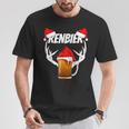 Saying Beer Renbier Reindeer Saufen Alcohol T-Shirt Lustige Geschenke