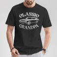 Grandpa Classic Car Graphic Family Grandpa Fathers Day T-Shirt Personalized Gifts