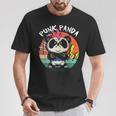 Punk Panda Música Punk Rock Rocker Punker Camiseta unisex Regalos divertidos