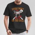 Saying Dad Is On The Grill For Dad On Father's Day T-Shirt Lustige Geschenke