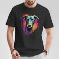 Galgo Espanol Colourful Greyhound T-Shirt Lustige Geschenke