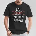 Gamer Zocken Gamer T-Shirt Lustige Geschenke