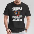 Geheult Erst Wenn Es Stark Blutet Handball Hanballer T-Shirt Lustige Geschenke