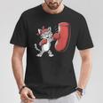 Gimnasio Entrenamiento Gato Divertidos Puñetazos Boxer Cat Camiseta unisex Regalos divertidos