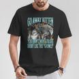 Go Away Kitten Offensive Werewolf Meme Bootleg Graphic T-Shirt Lustige Geschenke