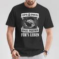 Grandpa And Grandson Angel Partner Fishing Partner Father's Day T-Shirt Lustige Geschenke