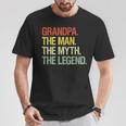 Grandpa The Man The Myth The Legend Grandpa T-Shirt Personalized Gifts