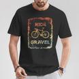 Gravel Bike Rennrad Ride Gravel Cyclocrossintage Retro T-Shirt Lustige Geschenke