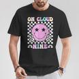 Groovy On Cloud Nine Bday 9Th Birthday Girl 9 Year Old T-Shirt Unique Gifts