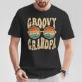 Groovy Grandpa Aesthetic Nostalgia 70'S Retro Grandpa Camiseta unisex Regalos divertidos