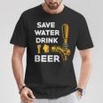 Guardar Agua Bebida Cerveza Citas Divertidas Cerveza Beber Camiseta unisex Regalos divertidos