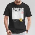 Guest Book 30Th Birthday Who Signs Beers T-Shirt Lustige Geschenke