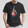 Guitar Splash Watercolour For Guitarists Electric Guitars T-Shirt Lustige Geschenke