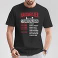 Hausmeister Hourly Wage Haustechnik Janitory T-Shirt Lustige Geschenke