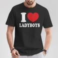 I Heart Love Ladyboys Asia Lover Thailand Ladyboy T-Shirt Unique Gifts