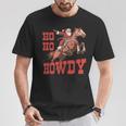 Ho Ho Howdy Santa Riding Horse Western Rodeo Christmas T-Shirt Unique Gifts