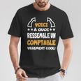 Homme Comptable Cool Dicton Amusant Comptable Comptabilité T-Shirt Cadeaux drôles