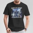 Human By Chance Alpha By Choice T-Shirt Lustige Geschenke