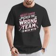 Ice Hockey Breast Cancer Awareness Month Pink Ribbon T-Shirt Funny Gifts