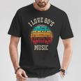 Ich Liebe 80Er Jahre Musik T-Shirt Lustige Geschenke