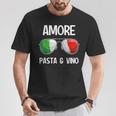 Italia Dialect Italian Amore Pasta &Ino S T-Shirt Lustige Geschenke