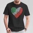 Italy Flag Heart Of Passion For Italy T-Shirt Lustige Geschenke