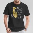 Ja Das Muss So Laut Sein Brass Instrument Tenor Horn Trumpet T-Shirt Lustige Geschenke