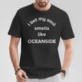 Je Parie Que Mon Âme Sent Comme Laille Natale D'oceanside En Californie T-Shirt Cadeaux drôles