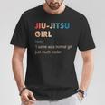 Jiu-Jitsu Girl Definition Jiu-Jitsu Regalo Para Niñas Camiseta unisex Regalos divertidos
