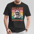 Just a Mom Raccoon Lover Unisex T-Shirt - Fun Parent Tee Unique Gifts