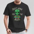 Just Here For The Beer Alien Graphic Beer T-Shirt Lustige Geschenke