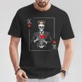 King Of Hearts Skeleton Card Valentines Matching Couple Men T-Shirt Unique Gifts