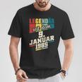 Legendary Since 9Th January 1985 Birthday 911985 T-Shirt Lustige Geschenke