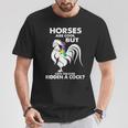 Les Chevaux Sont Cool Mais Avez-Vous Déjà Monté Un Coq T-Shirt Cadeaux drôles