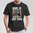 Level 11 Years Birthday Boy Gamer Since 2014 T-Shirt Lustige Geschenke