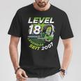 Level 18 Birthday Boy Gamer Man Decoration Age 2007 T-Shirt Lustige Geschenke