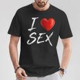 I Love Heart Sex T-Shirt Lustige Geschenke