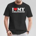 I Love My Hot Girlfriend I Heart My Hot Girlfriend Gf Bf T-Shirt Personalized Gifts