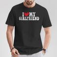 I Love My Hot Girlfriend I Heart My Hot Girlfriend Gf T-Shirt Cadeaux drôles