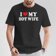 I Love My Hot Wife I My Heart Hot Wife Matching Set T-Shirt Lustige Geschenke