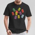 Lustiger Gummibärchen Bonbon-Mix T-Shirt Lustige Geschenke