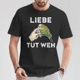 Lustiges Wellensittich Liebe Tut Weh T-Shirt Lustige Geschenke