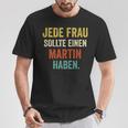 Martin First Name Martin Saying Wedding T-Shirt Lustige Geschenke