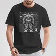 Mech Warrior Blueprint Shirt Mighty Tech Robot Fighter T-Shirt Unique Gifts